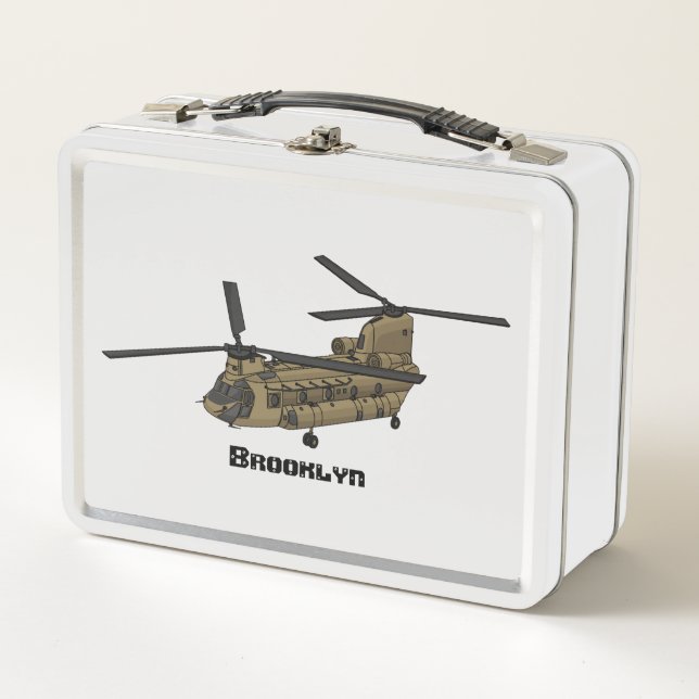 Lunch Box Exemple d'hélicoptère militaire Chinook (Devant)