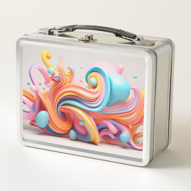 Lunch Box Explosion de formes pastel (Devant)