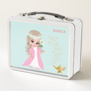 Lunch Box Fée magique mignonne et étoiles sur bleu clair