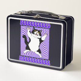 Lunch Box "Feeed Meeee" / Elle Croyait Drôle Chat