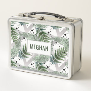 Lunch Box Ferne botanique & Pois personnalisable