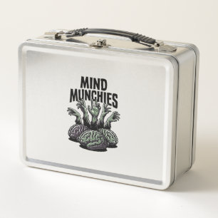 Lunch Box Fête de cerveau de mort-vivant Vintage Mains de zo