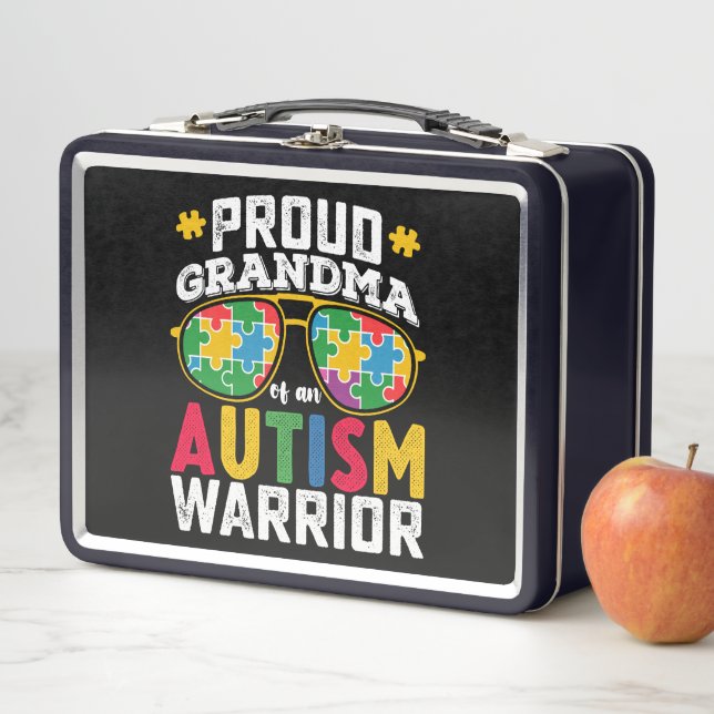 Lunch Box Fière Grand-Mère D'Une Famille De Guerriers Autist (En situation)