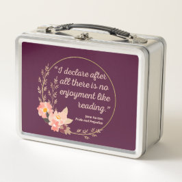 Lunch Box Fierté et préjugé Citation III - Style mignon