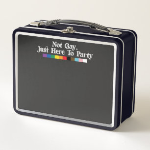 Lunch Box Fierté LGBT Pas Gay Juste Ici Pour Soutenir La Fêt