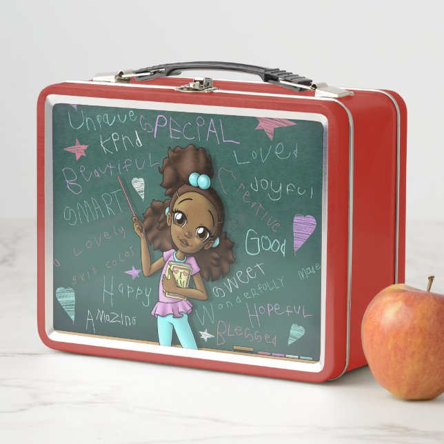Lunch Box Fille afro-américaine (En situation)