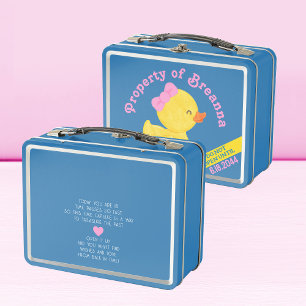 Lunch Box Fille Canard en caoutchouc 1er Anniversaire heure