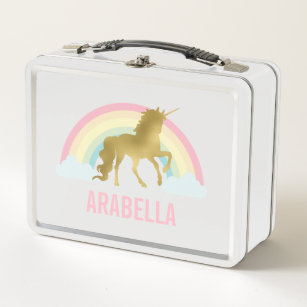 Lunch Box Fille de Unicorne d'or lunaire