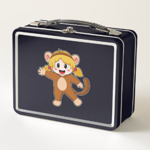 Lunch Box Fille en costume comme singe