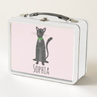 Filles Cute Grey Tabby Kitty Cat Cartoon Enfants