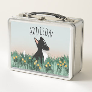 Lunch Box Filles Mignonne Ferme Moutons Chien & Fleurs École