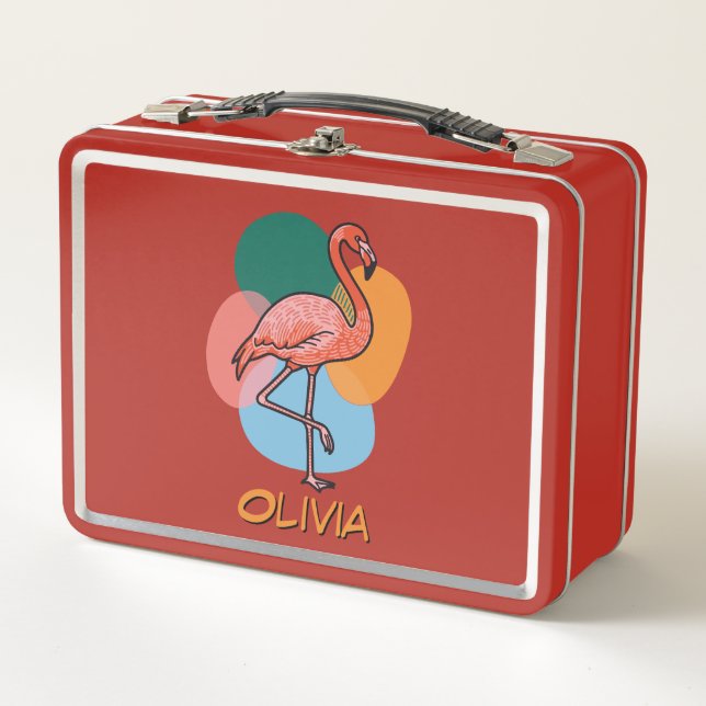 Lunch Box Flamingo Pop art colorful (Devant)