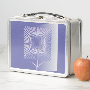 Lunch Box Fleur carré violette