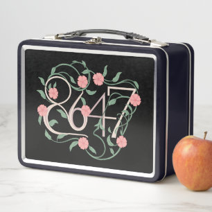 Lunch Box Fleur subtile anti Trump 8647 86 47 Boho