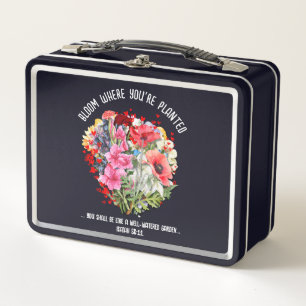 Lunch Box FLEURISSEZ LÀ OÙ VOUS ÊTES PLANTÉ Fleuriste Chréti