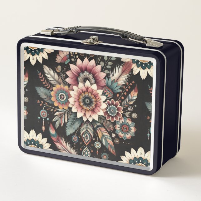 Lunch Box Fleurs Boho du soir (Devant)