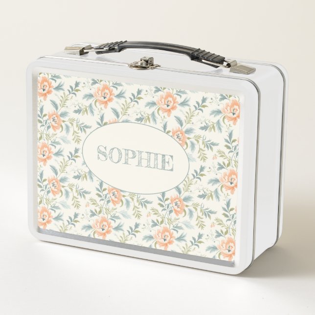 Lunch Box Fleurs de Peau Fleur Boîte à lunch personnalisée (Devant)