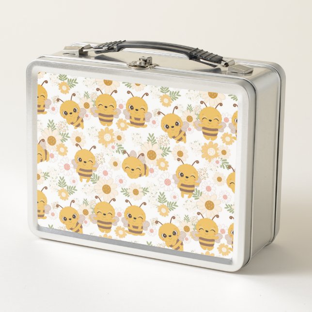 Lunch Box Fleurs et bourdons (Devant)