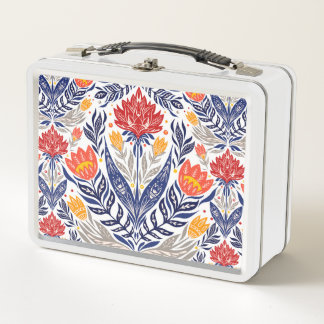 Lunch Box Fleurs folkloriques motif