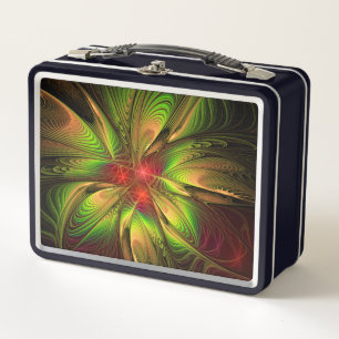 Lunch Box Fleurs imaginaires fractales douces et tendres
