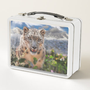 LUNCH BOX FLOWERS DE SNOW LEOPARD