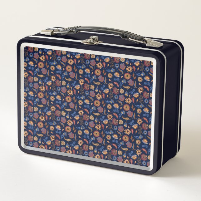 Lunch Box Folk Rustique Floral (Devant)