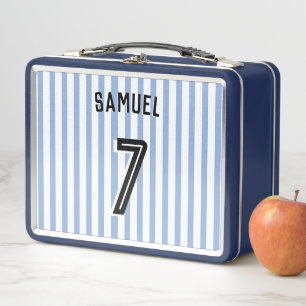 Lunch Box Football Boy Joueur et numéro personnalisés
