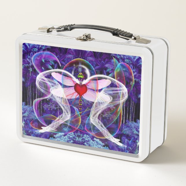 Lunch Box "Forêt de pluie de dragon psychédélique" (Devant)
