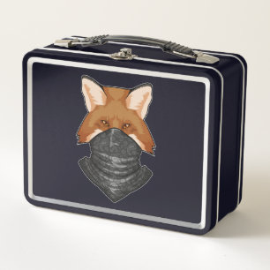Lunch Box Fox en bandit avec Kerchief