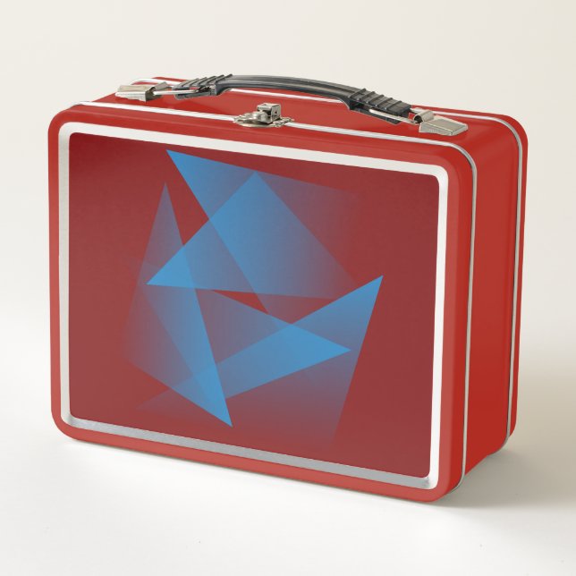 Lunch Box Fragments bleus flottants (Devant)