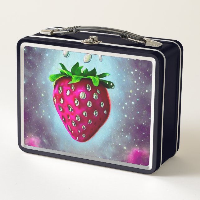 Lunch Box Fraise de graines d'argent (Devant)