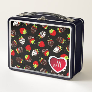 Lunch Box Fraises recouvertes de chocolat mignonnes