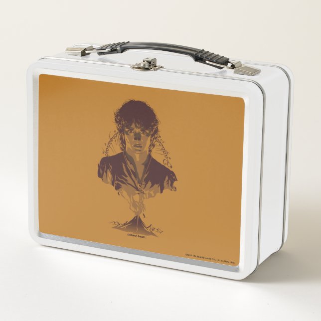 Lunch Box FRODO™ MOUNT DOOM™ Tengwar Inscription Graphic (Devant)