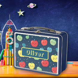 Lunch Box Fruit pomme coloré nom personnalisé
