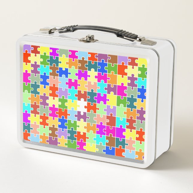 Lunch Box Fun Puzzle métal boîte à lunch (Devant)