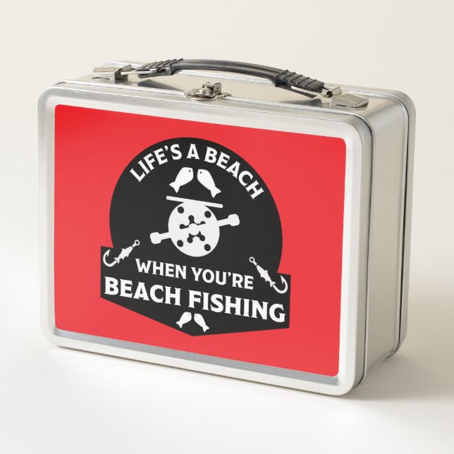 Lunch Box Funny Beach Fishing (Devant)
