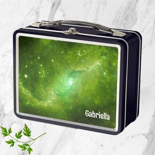 Lunch Box Galaxie Verte Dans L'Espace (Créateur téléchargé)