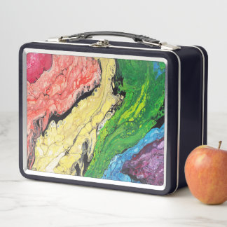 Lunch Box Gamelle abstraite de "arc-en-ciel"