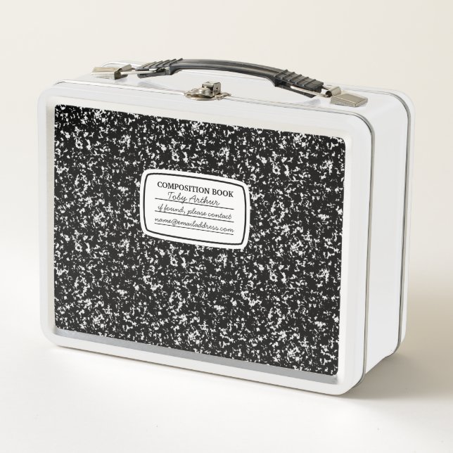 Lunch Box Gamelle de livre de composition en Faux avec (Devant)