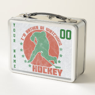 Lunch Box Gamelle faite sur commande d'hockey de nom et de