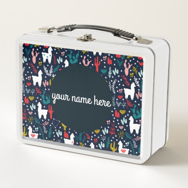 Lunch Box Gamelle personnalisée de lama (Devant)