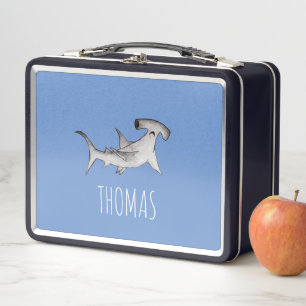 Lunch Box Garçons Bleu Bleu Bébé Hammerhead requin