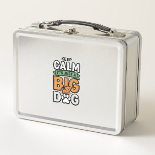 Lunch Box Garde calme grand chien design vectoriel vintage_1