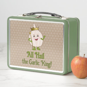 Lunch Box Garlic King - personnalisable drôle de slogan alim
