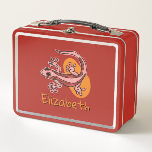 Lunch Box Gecko Rose Enfants