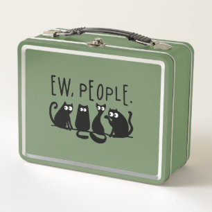 Lunch Box Gens dégoûtants chats noirs drôles miaou