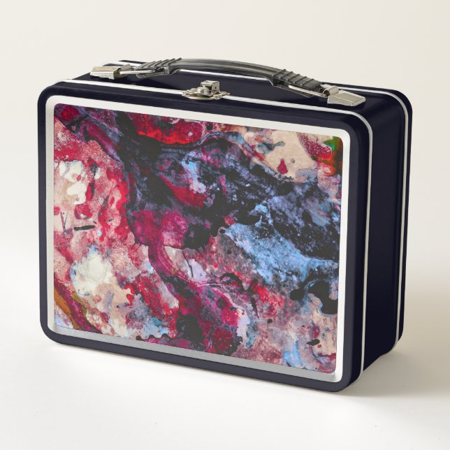 Lunch Box Géode cristal Red Agate Abstrait (Devant)