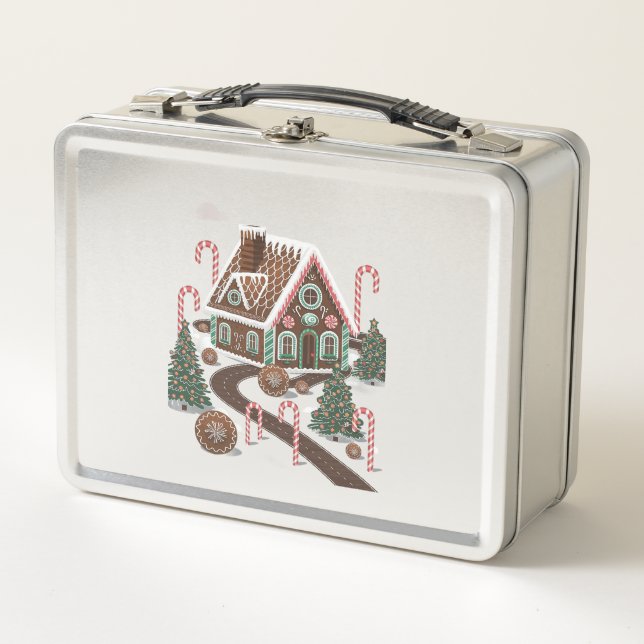Lunch Box Gingerbread Cookie Wonderland (Devant)