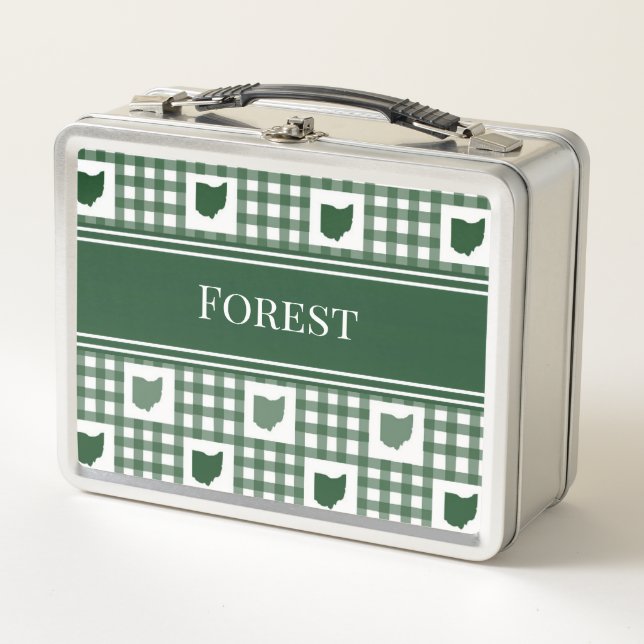 Lunch Box Gingham vert de l'Ohio (Devant)
