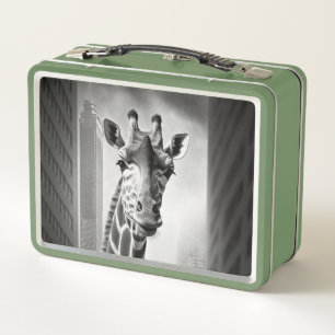 Lunch Box Giraffe dans une cityscape